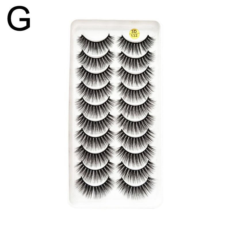 3D109 111 114 124 125 128 132 133 135 Ten-pair false eyelashes, thick and voluminous eyelashes, cross-border European and American style 3D multi-layer eyelashes